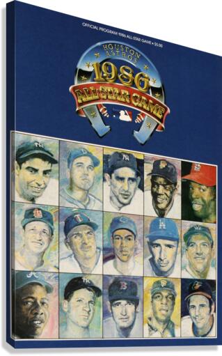 1986 ALL STAR GAME Program Canvas Print