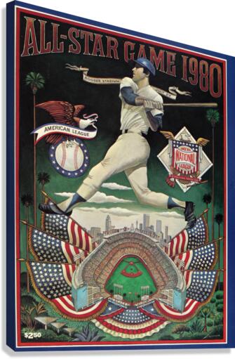 1980 ALL STAR GAME Program Canvas Print