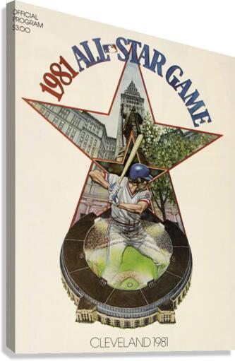 1981 ALL STAR GAME Program Canvas Print