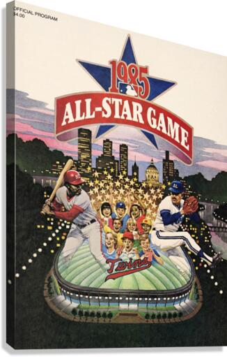 1985 ALL STAR GAME Program Canvas Print