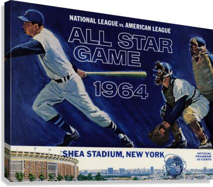 1964 ALL STAR GAME Program Canvas Print