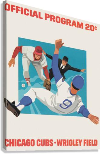 1981 CHICAGO CUBS Program Canvas Print