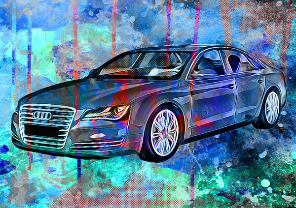 Audi A8 Print