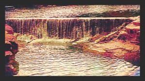 Medicine Park waterfall pic art