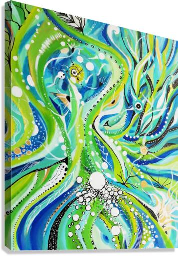 en cascade Canvas Print