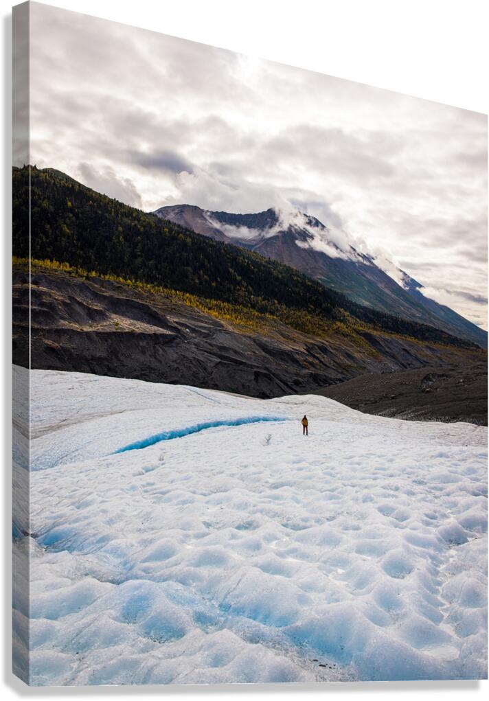 Crossing the Root Glacier Canvas Print