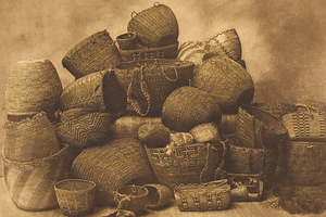 Puget Sound Baskets by Edward S. Curtis 1912