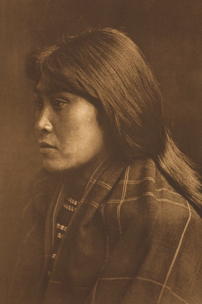 Suquamish Girl by Edward S. Curtis 1912 Print
