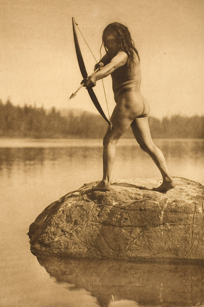 The Bowman by Edward S. Curtis 1915 Print