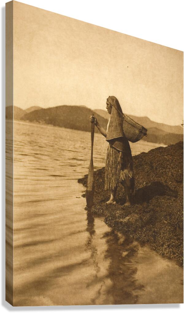 The Seaweed Gatherer by Edward S. Curtis 1915 Canvas Print
