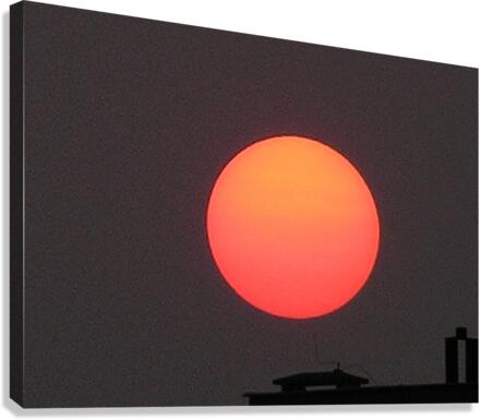 PoznanSun2 Canvas Print