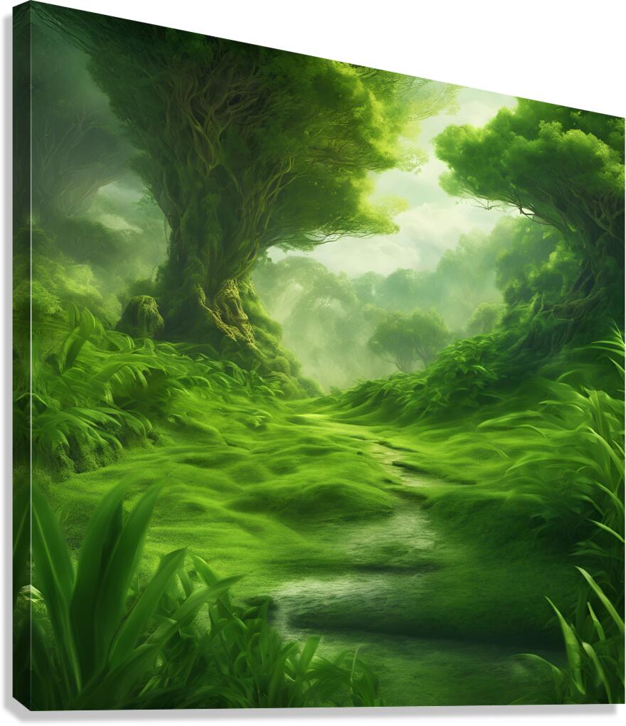greenery scenery breathtaking high definition photographic creative image Canvas Print