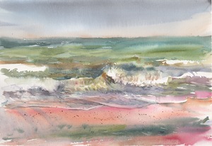 Watercolor Beach Waves Se