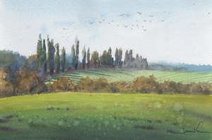 Landscape watercolor