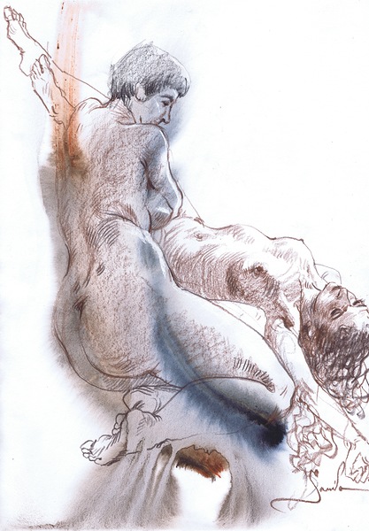 Nude art «Sisters of Beauty» by Samira Yanushkova