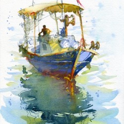 Old fishing ship