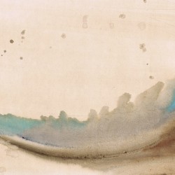 Abstract Wave Watercolor Landscape