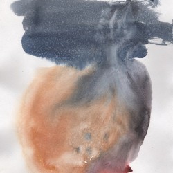 Abstract Watercolor Forms White Background