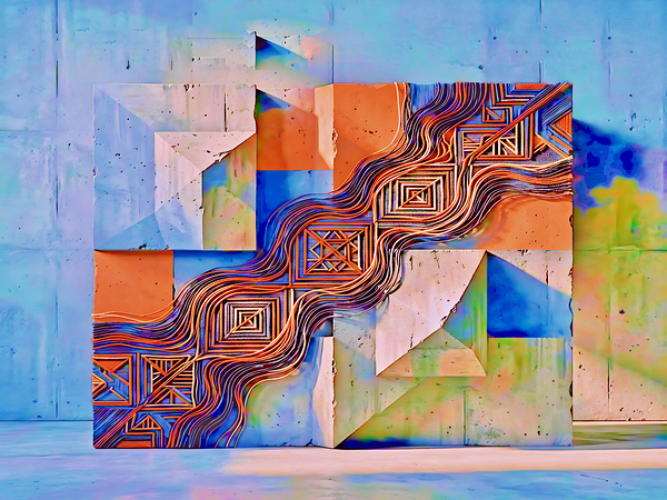 Geometric Root Print