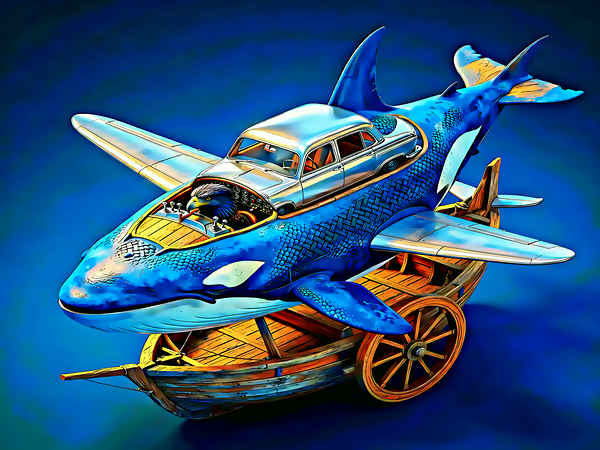 Shark Drive Print