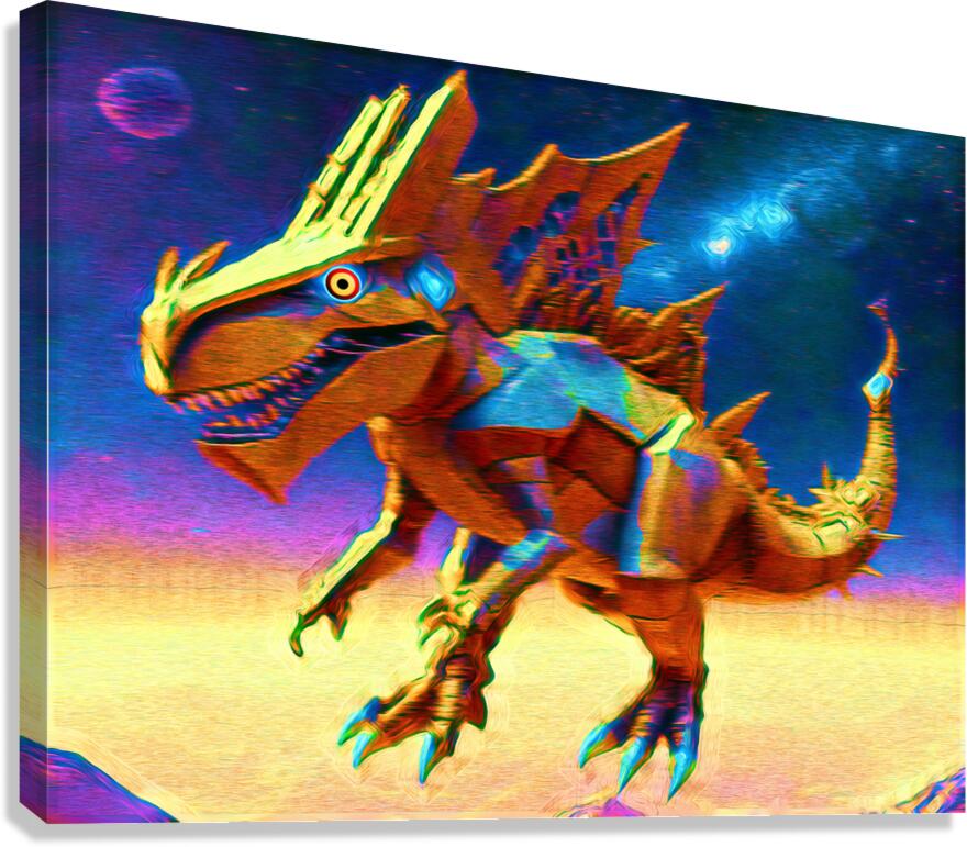 Cyber Dragon Canvas Print
