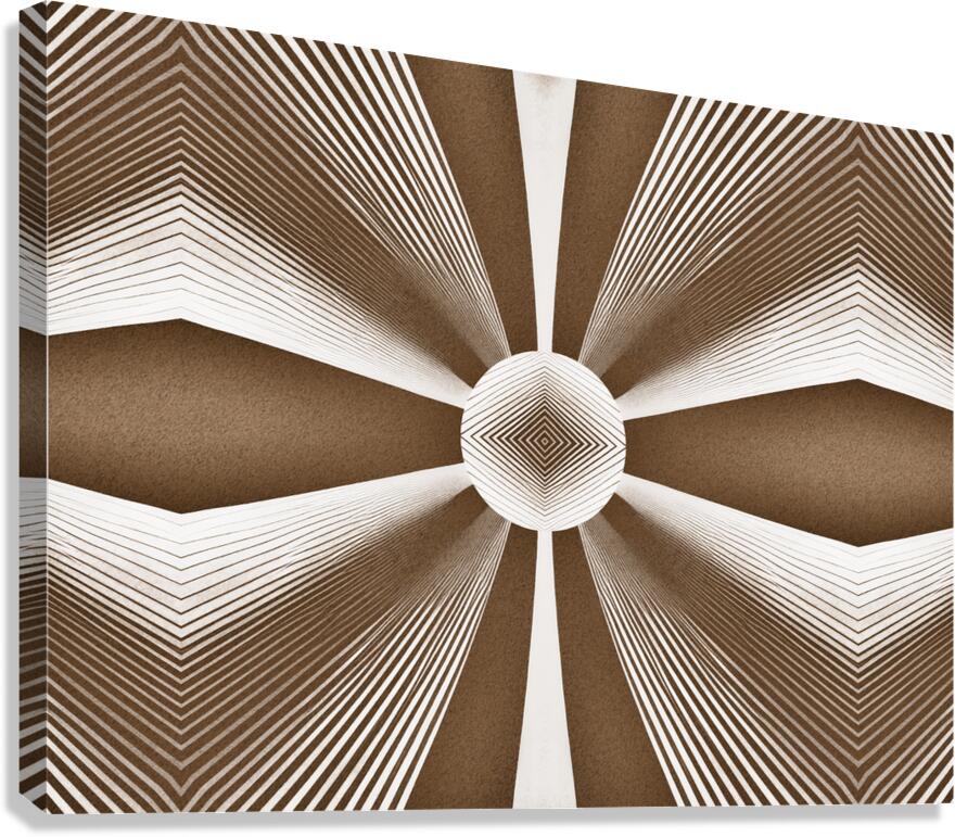 Linear Pulse Canvas Print