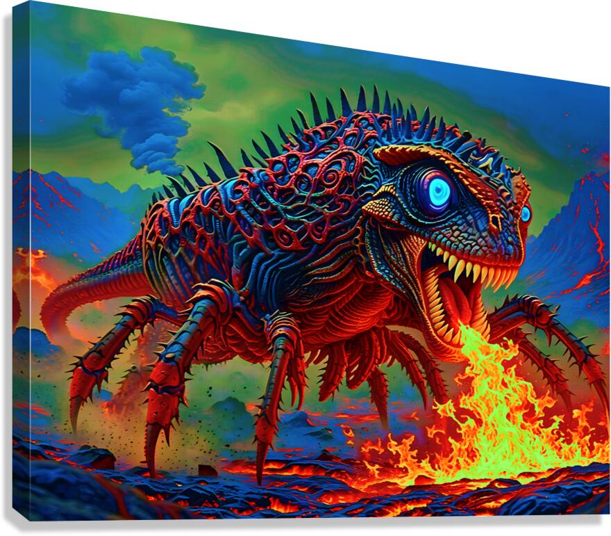 Neon Predator Canvas Print