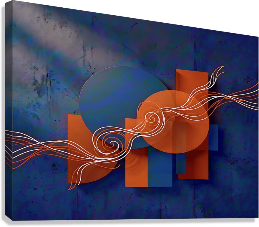 Geometric Flow Canvas Print