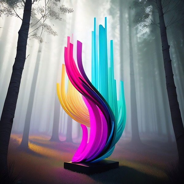 Glowing Forest 16 Print