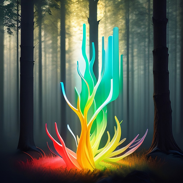 Glowing Forest 18 Print