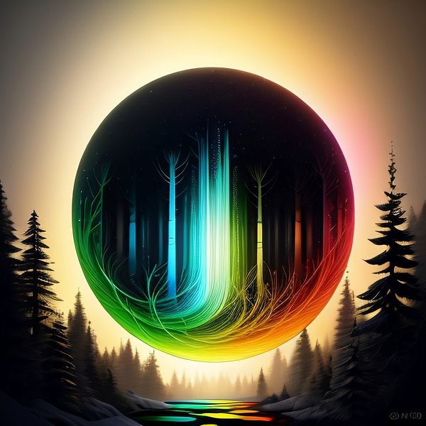 Glowing Forest 22 Print