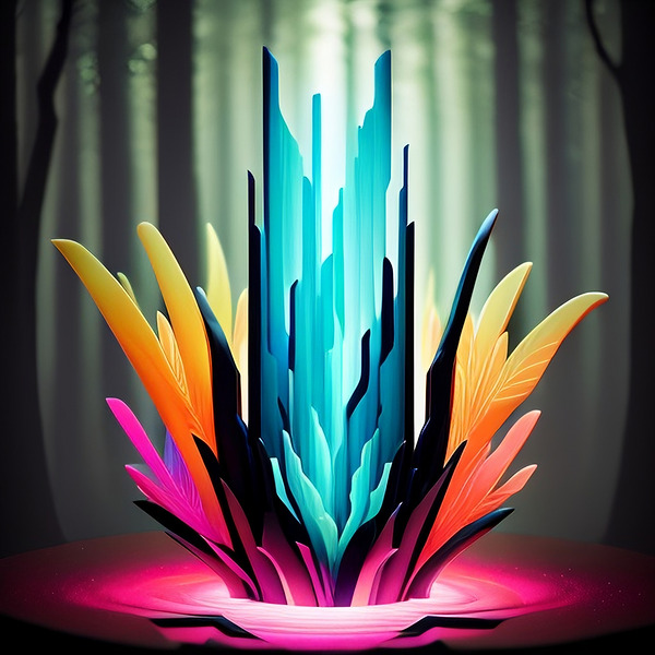 Glowing Forest 32 Print