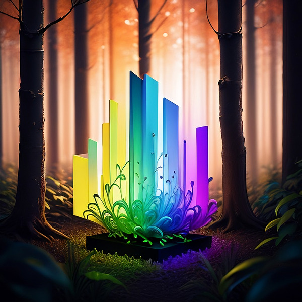 Glowing Forest 34 Print