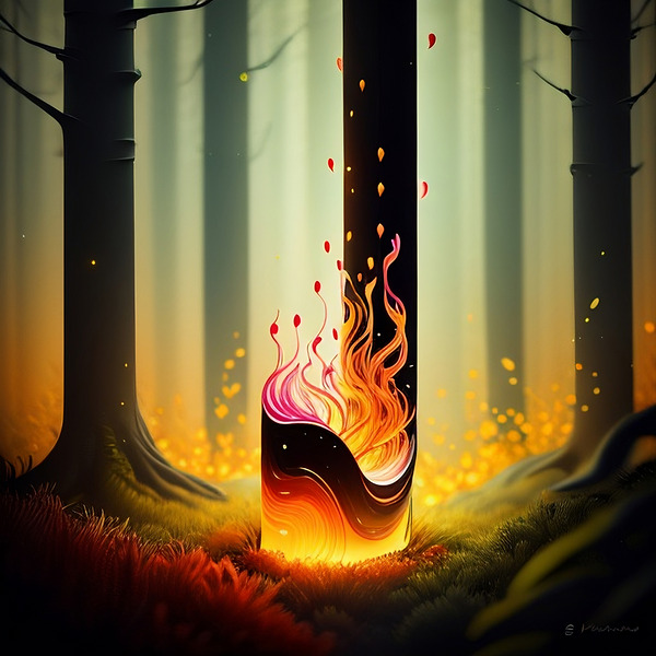 Glowing Forest 51 Print