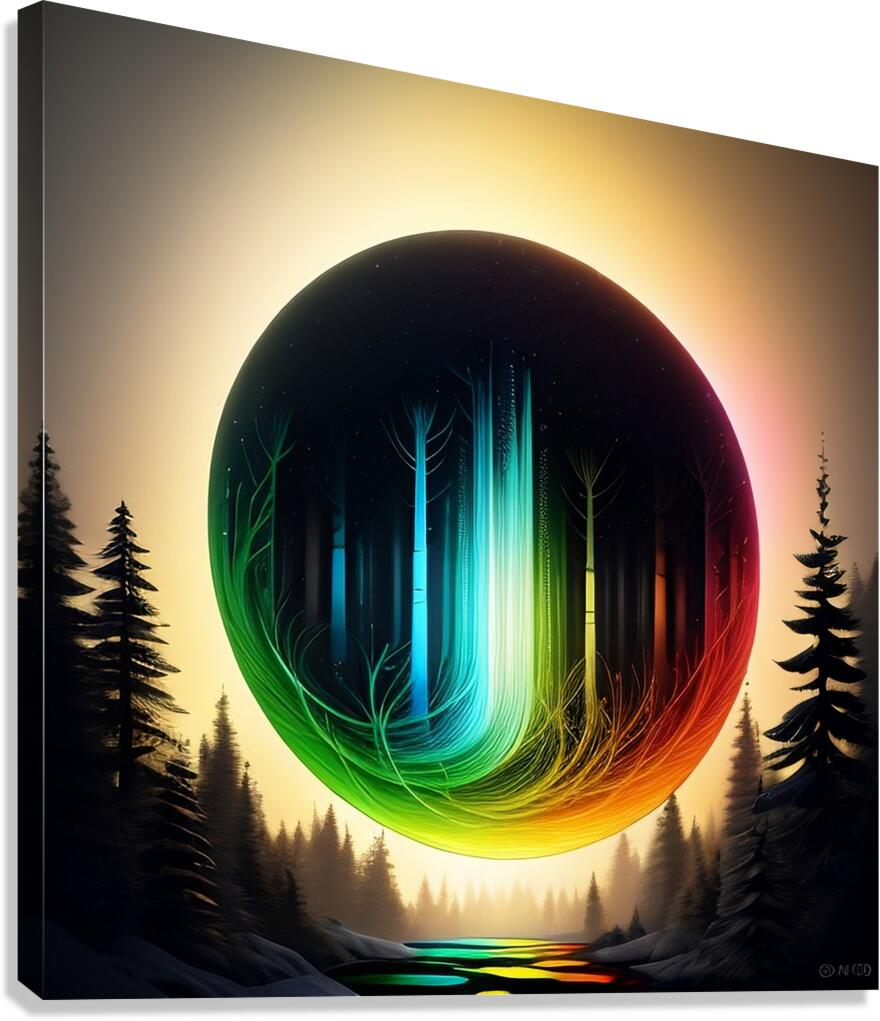 Glowing Forest 22 Canvas Print
