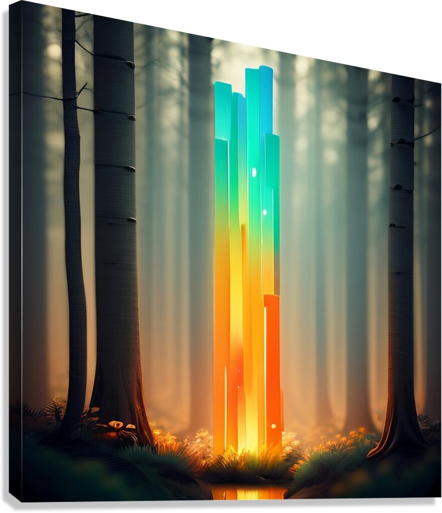 Glowing Forest 17 Canvas Print