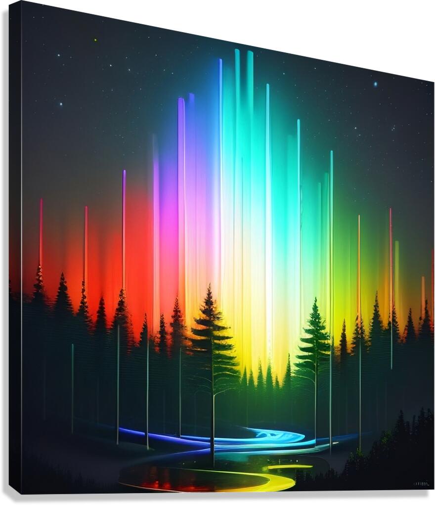 Glowing Forest 37 Canvas Print