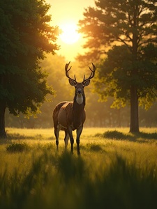 Photorealistic Deer Environment