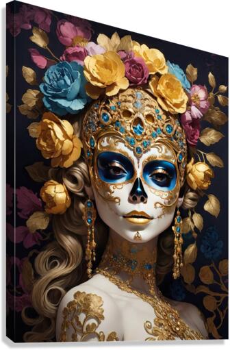 Calaveras Illustration Canvas Print