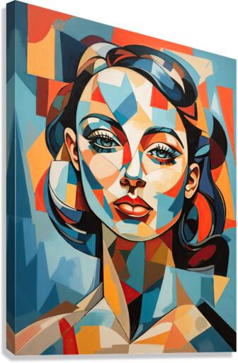 Picasso-esque Portraiture Dynamic art Canvas Print