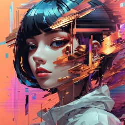 Glitch Aesthetics Dynamic art