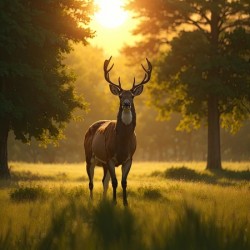 Photorealistic Deer Environment