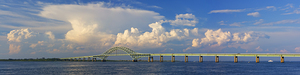 Thunderheads over Fire Island Inlet Bridge