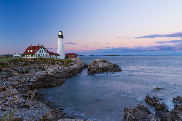 Portland Head Light Twilight Print