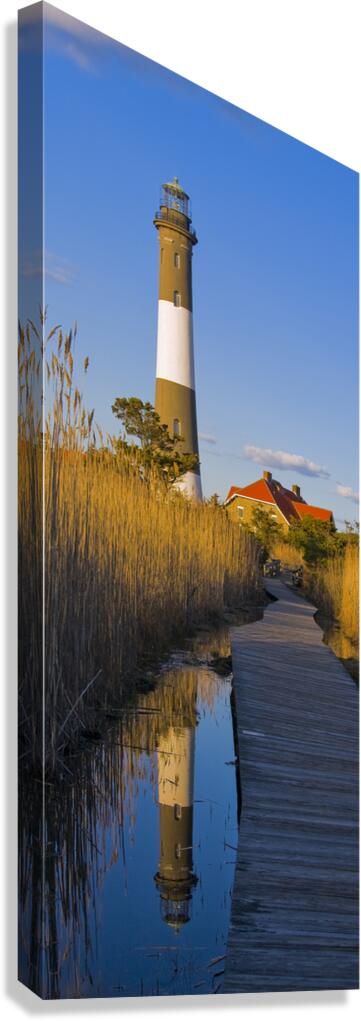 Fire Island Light Reflection Canvas Print