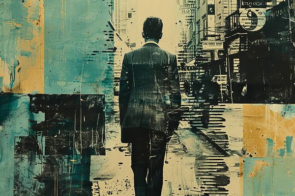 Watercolor painting with multi colored abstract backgrounds generative AI Print