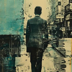 Watercolor painting with multi colored abstract backgrounds generative AI