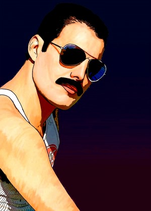 Freddie Mercury Looks Cool