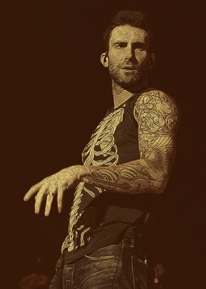 Adam Levine Retro Vintage