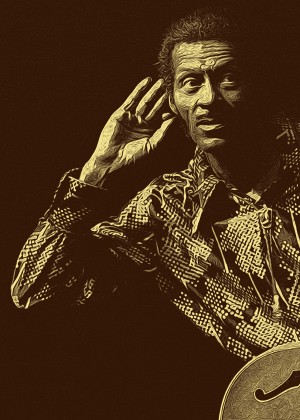 Chuck Berry Retro Vintage Poster 1
